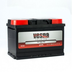 Vesna 75AH 750A EN