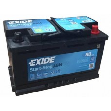 Exide AGM 80ah 800a en
